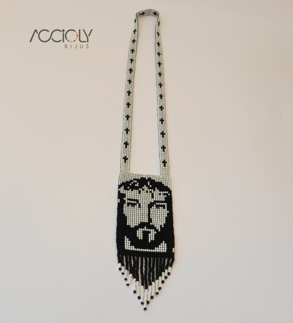 Colar Jesus de Miçangas Tchecas – Modelo 1