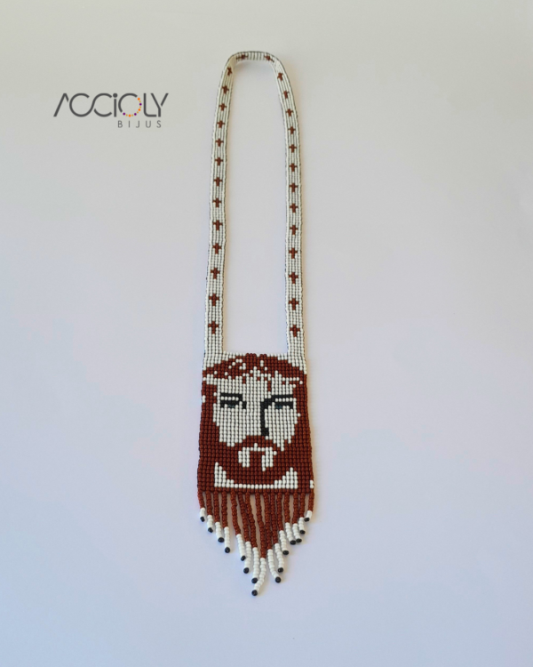 Colar Jesus de Miçangas Tchecas – Modelo 3