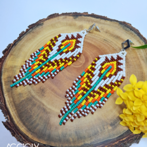 Brinco de Miçangas Tchecas Boho Chic