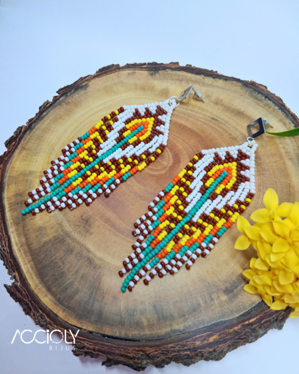 Brinco de Miçangas Tchecas Boho Chic