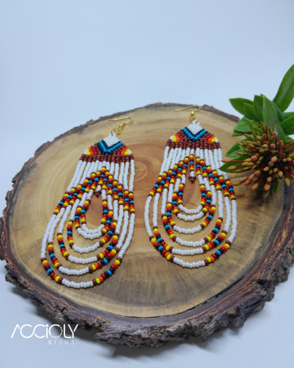 Brinco de Miçangas Tchecas Boho Chic