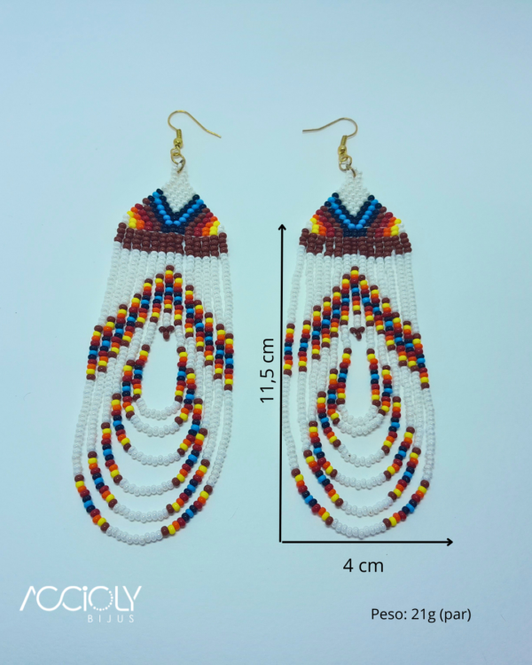Brinco de Miçangas Tchecas Boho Chic