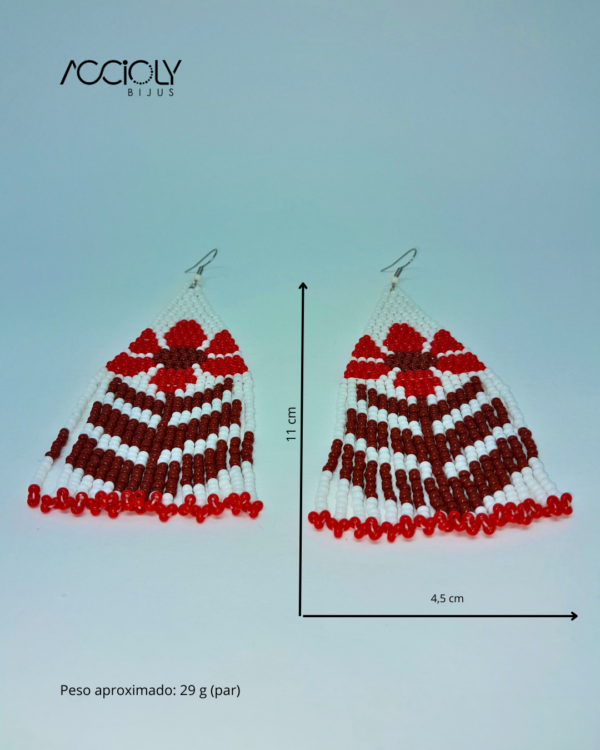 Brinco de Miçangas Tchecas Flor Exuberante