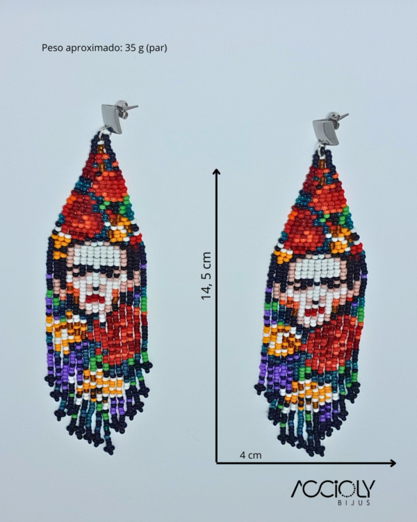 Brinco de Miçangas Tchecas Frida