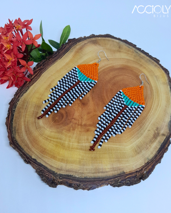 Brinco de Miçangas Tchecas Boho Chic