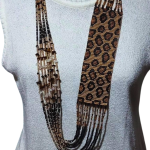 Colar de Miçangas Tchecas Animal Print