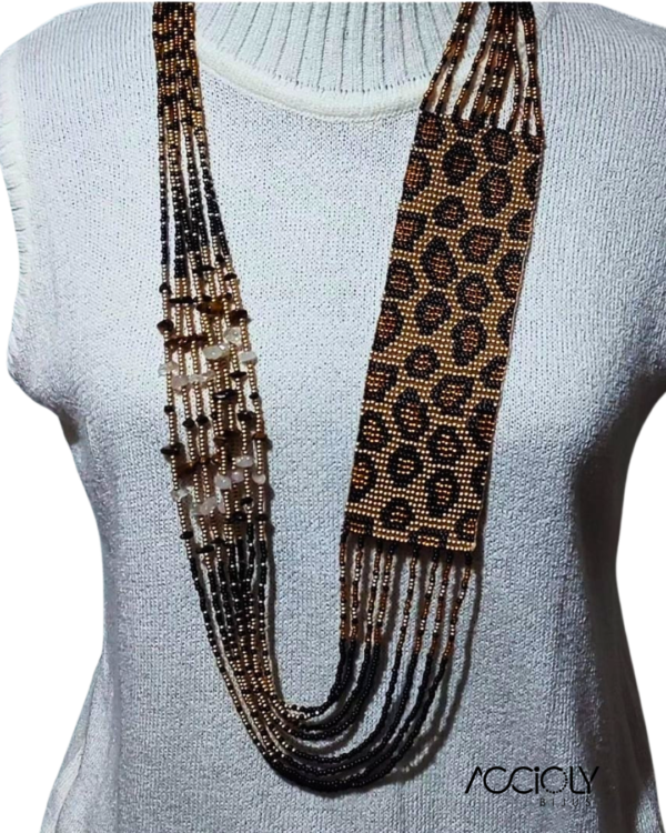 Colar de Miçangas Tchecas Animal Print