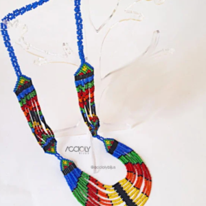 Colar de Miçangas Tchecas Étnico Multicolorido