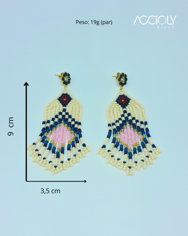 Brinco Boho Chic glamour