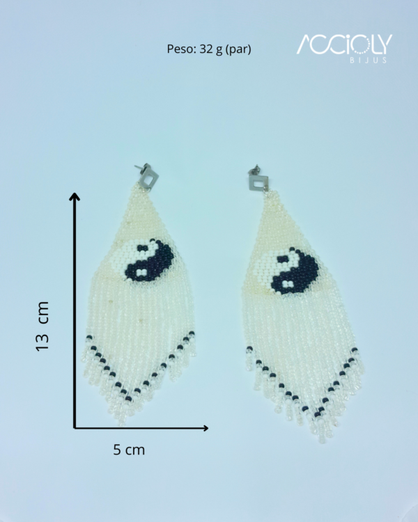 Maxibrinco Yin Yang de miçangas tchecas