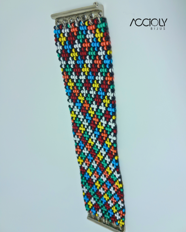 Bracelete Colorido de Miçangas Tchecas