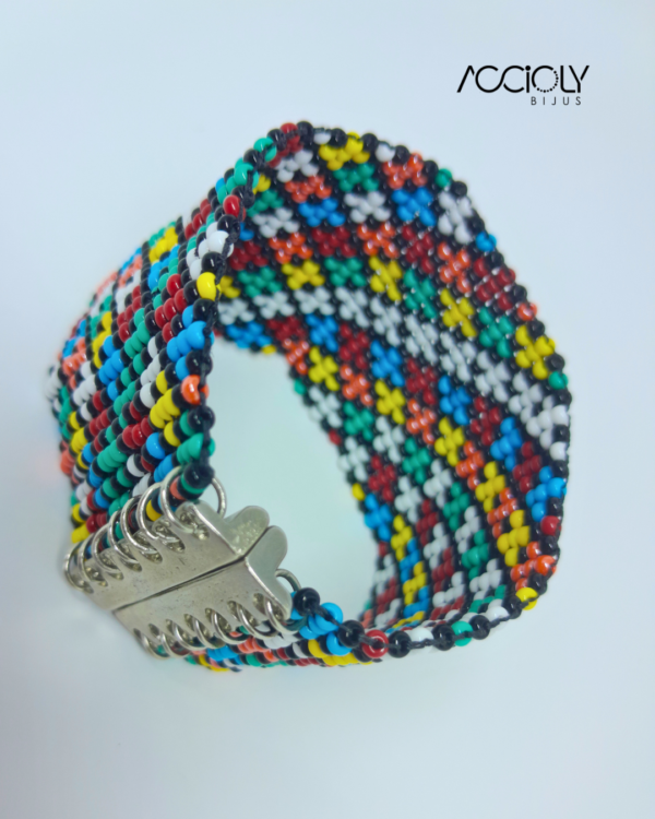 Bracelete Colorido de Miçangas Tchecas