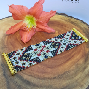 Bracelete elegante de miçangas tchecas